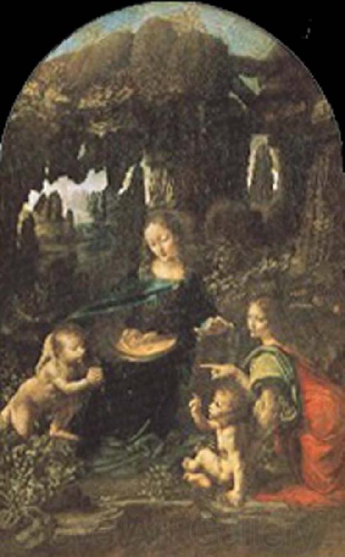 Leonardo  Da Vinci Madonna of the Rocks Spain oil painting art
